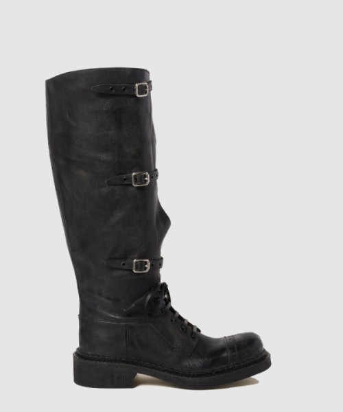 미우미우 가죽 부츠 5W315E