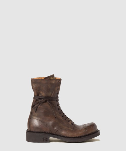 미우미우 가죽 레이스 부티 5U316E