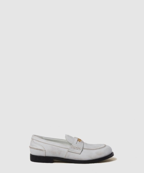 미우미우 빈티지 효과 가죽 페니 로퍼 5D773D