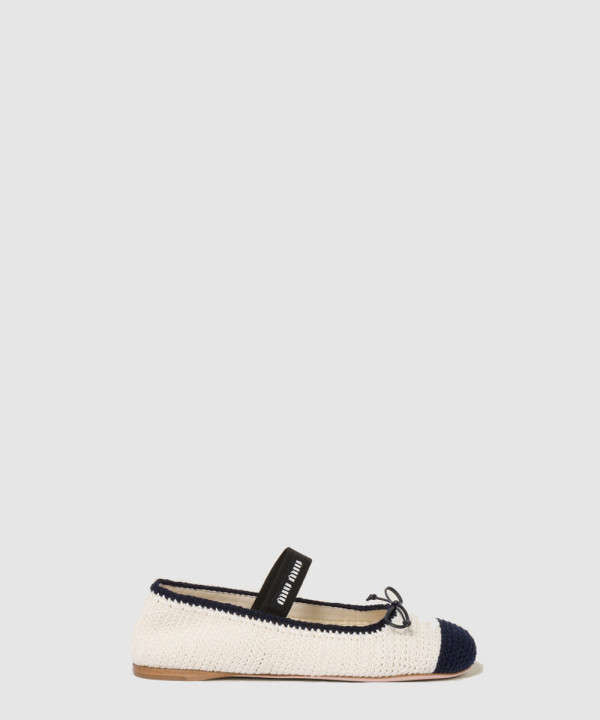 미우미우 크로셰 니트 발레리나 5F138E