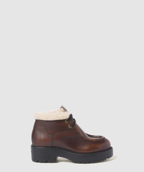 미우미우 퓌메 가죽 부티 5T965D