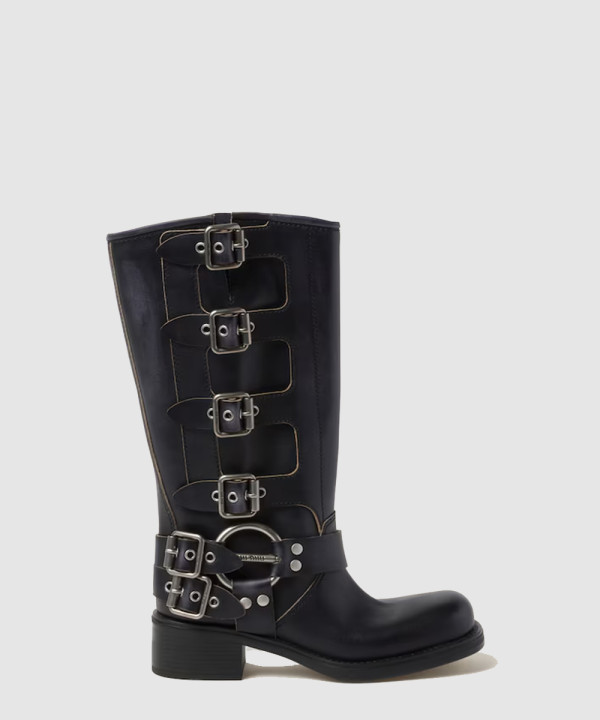 미우미우 가죽 부츠 5W792D