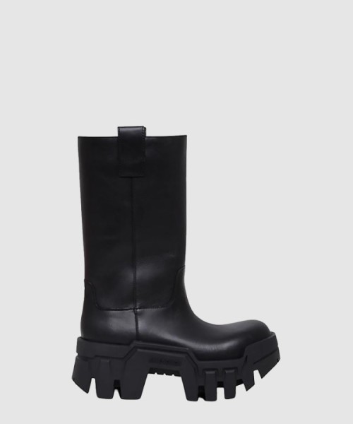 발렌시아가 베지털 카프스킨 불도저 미들 부츠 671555