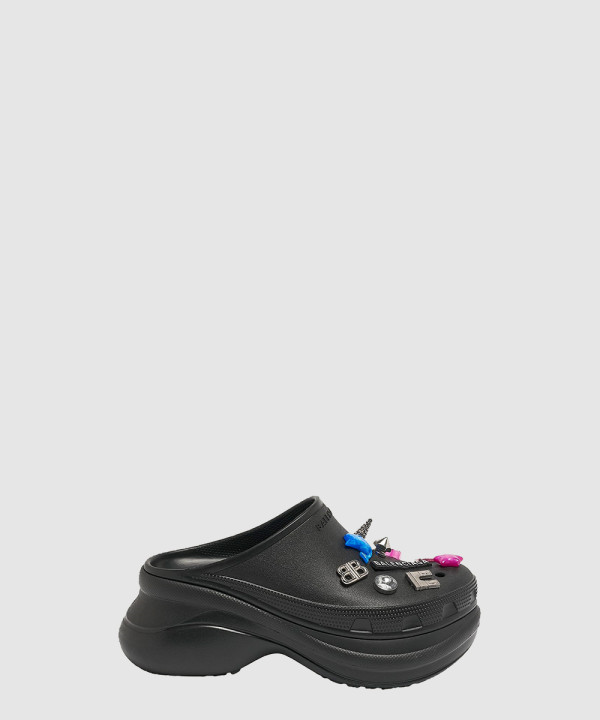 발렌시아가 풀 크록스 슬라이드 샌들 720762