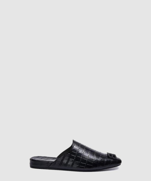 발렌시아가 크로커다일 패턴 BB오브제 뮬 샌들 654644