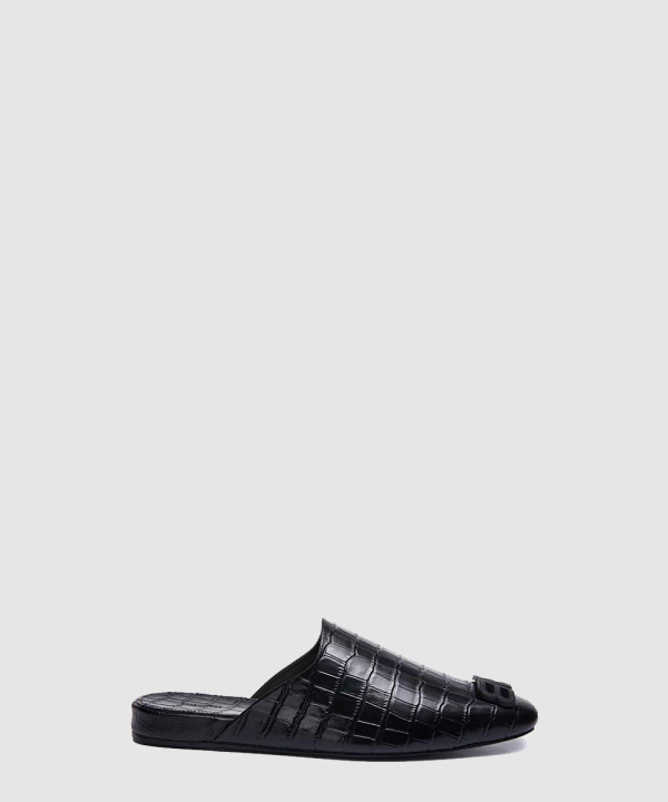 발렌시아가 크로커다일 패턴 BB오브제 뮬 샌들 654644