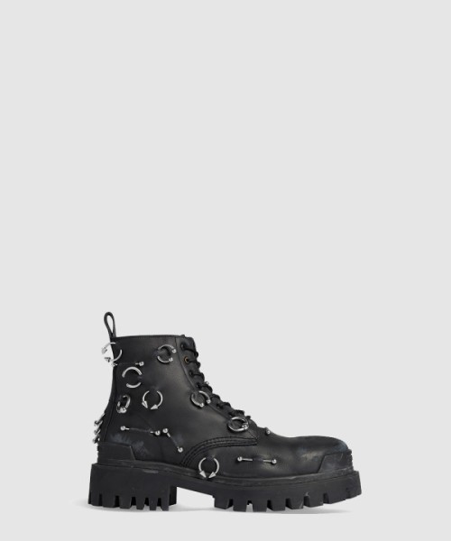 발렌시아가 트랙터 콤뱃 부츠 763495