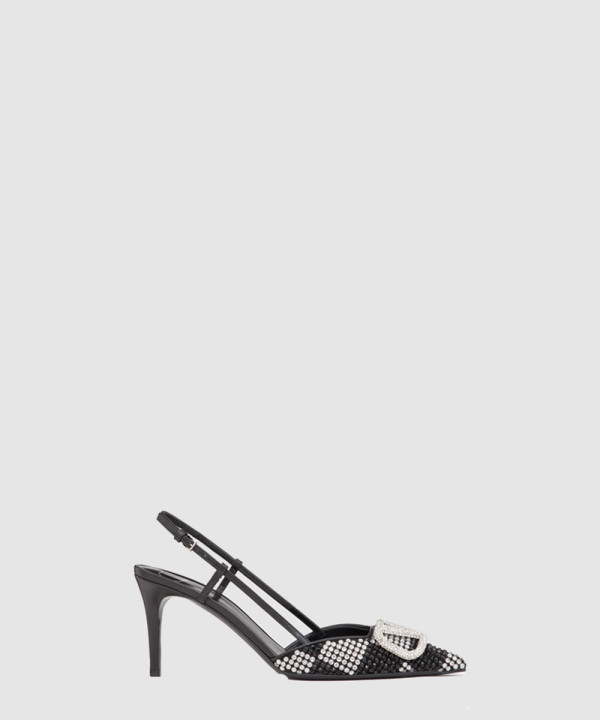 발렌티노 스트랩 크리스털 힐