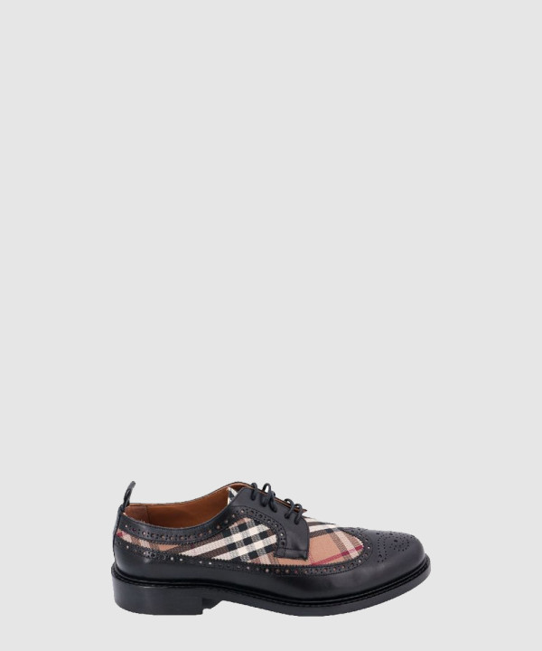 버버리 빈티지 체크 레이스업 슈즈 80527591