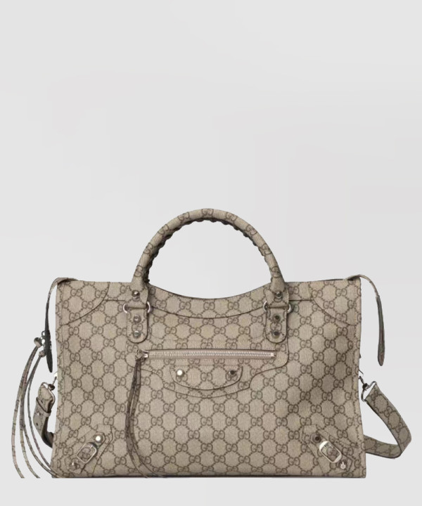 지퍼 토트 겸 크로스백 681695