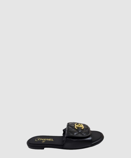 샤넬 CC로고 턴 락 뮬 샌들 G46119