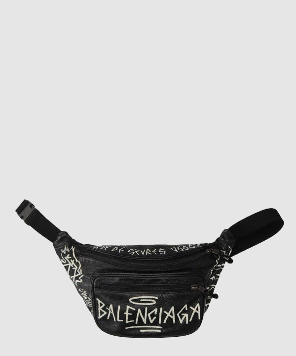 발렌시아가 그래피티 프린트 힙색 529550