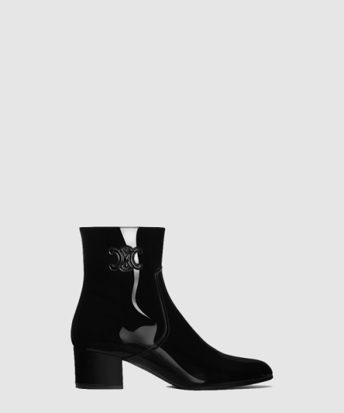 셀린느 페이턴트 송아지 가죽 지퍼 부츠 360484