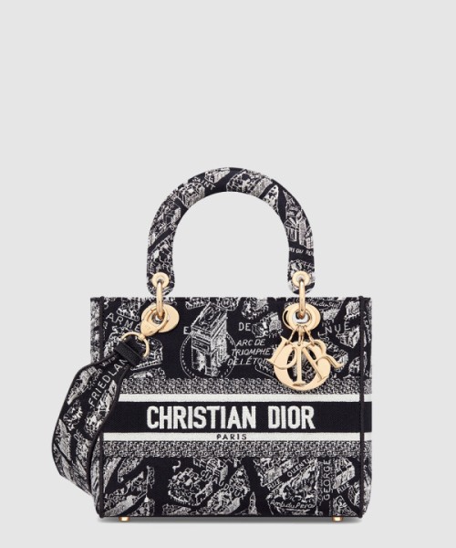 디올 레이디백 디라이트 미듐 M0565