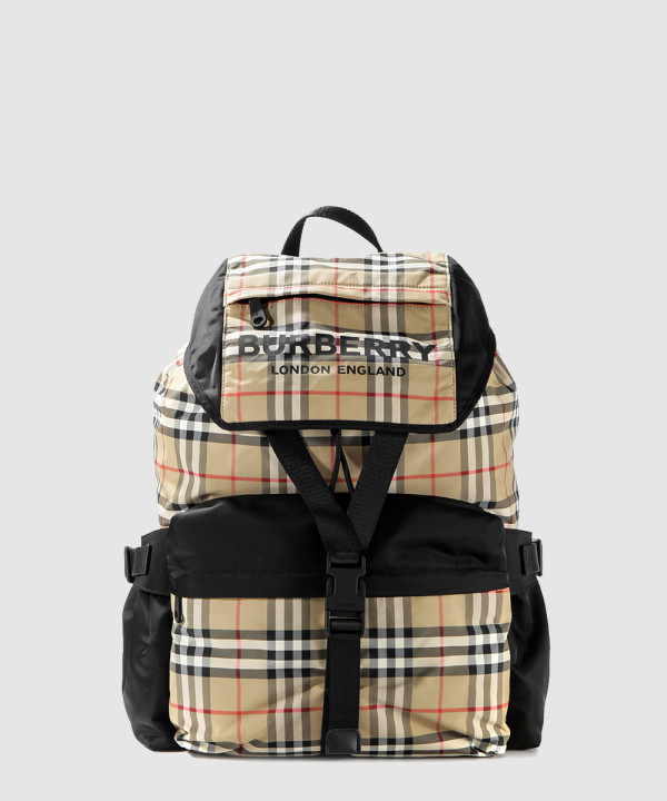 버버리 프린트 백팩 8010372