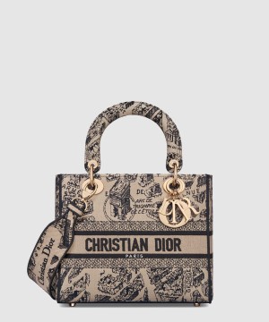 디올 레이디백 디라이트 미듐 M0565