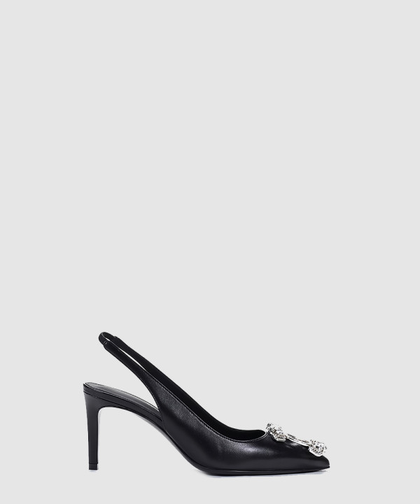 페레가모 크리스탈 슬링백 힐 01A584