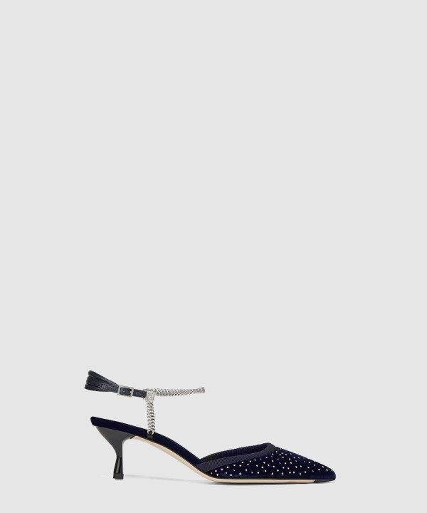 펜디 벨벳 미들 힐 8J8488