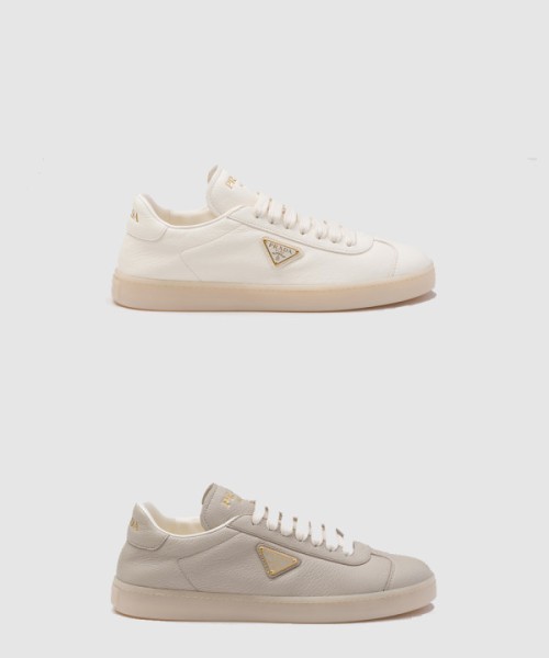 프라다 가죽 스니커즈 1E413N