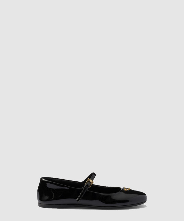 프라다 페이턴트 레더 발레리나 1F567N