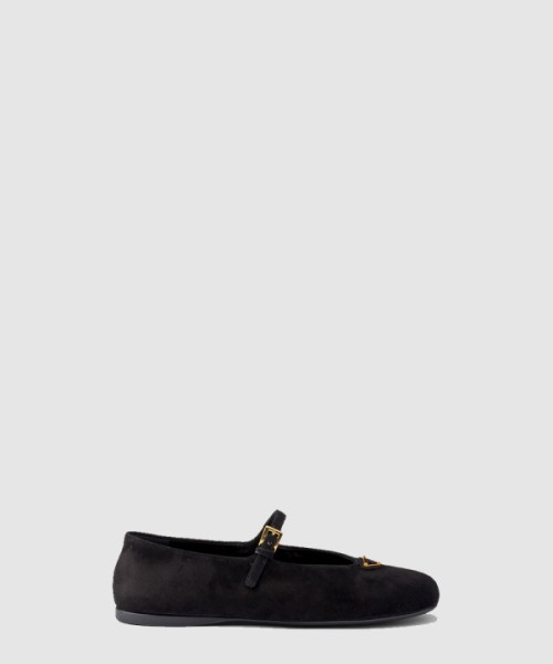 프라다 스웨이드 발레리나 1F793N