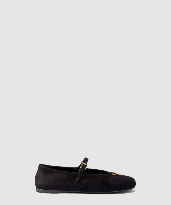 프라다 스웨이드 발레리나 1F793N