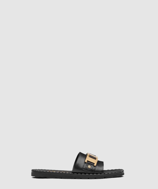 프라다 트랩 체인 포인트 슬리퍼 1XX559