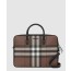 버버리 체크 레더 브리프케이스 80527721