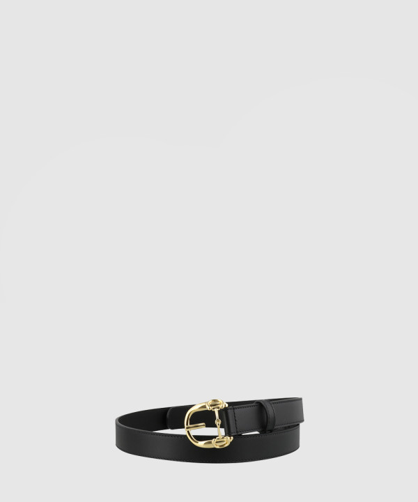 구찌 홀스빗 버클 씬 레더벨트 633125