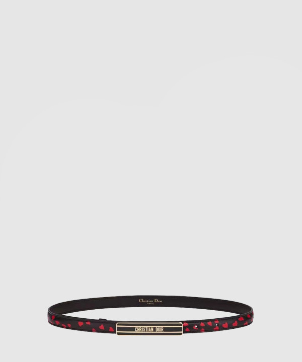 디올 매끄러운 버클 소가죽 벨트 B0109