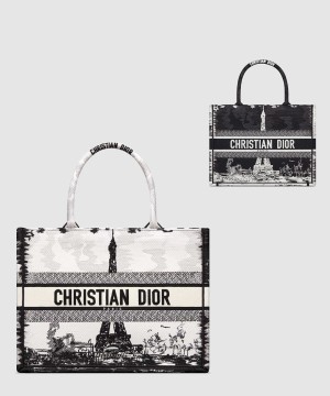 디올 북 토트백 미듐 M1296