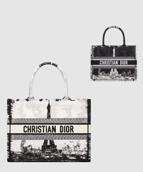 디올 북 토트백 미듐 M1296