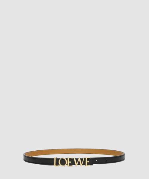 로에베 곡물 소가죽 벨트