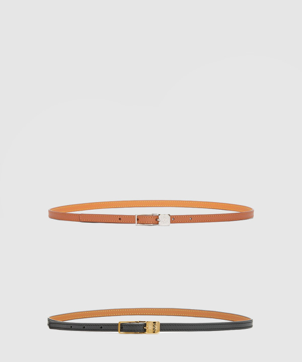 로에베 매끄러운 송아지 가죽 벨트