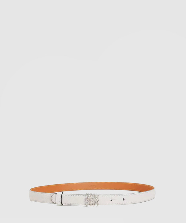 로에베 곡물 소가죽 벨트