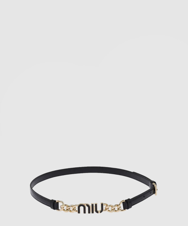 미우미우 로고 체인 벨트 5CC527