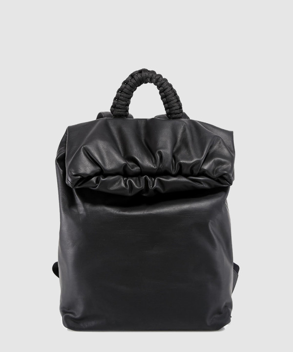 보테가베네타 롤 탑 레더 백팩 629858