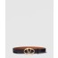 브이로고 볼드 에디션 유광 송아지 가죽 벨트