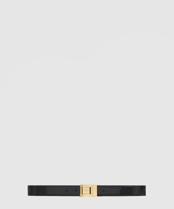 생로랑 레더 버클 벨트 658517