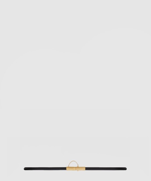 생로랑 부드러운 가죽 소재의 T-바 버클 벨트 756469