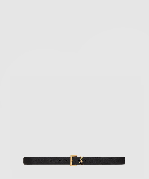 생로랑 모노그램 토고레더 벨트 634440