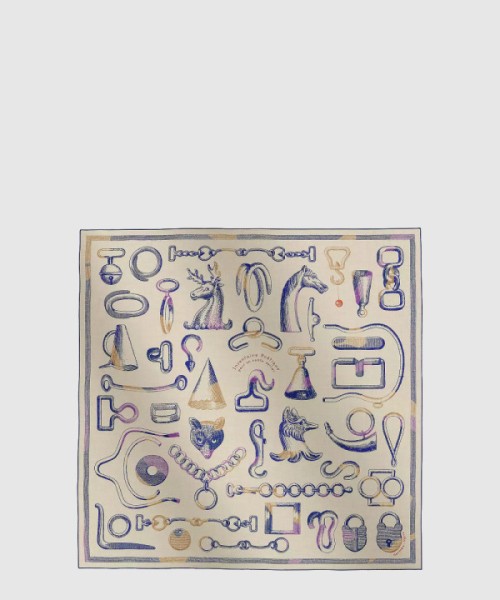 에르메스 Inventaire Poetique pour un Conte Sellier 스카프 90