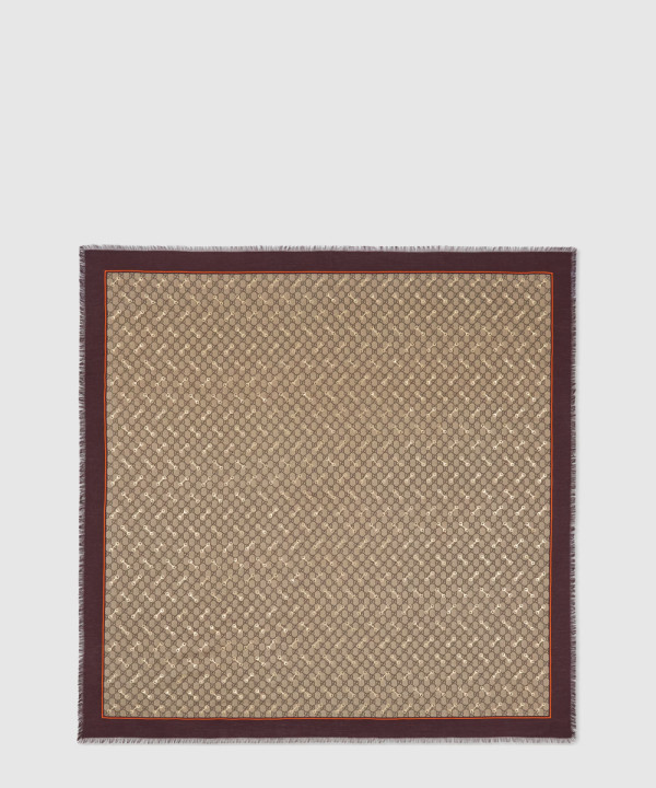 구찌 GG 프린트 홀스빗 실크 숄 662577