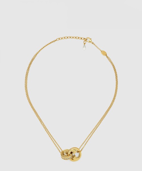 구찌 블론디 시리즈 더블 체인 목걸이 837327