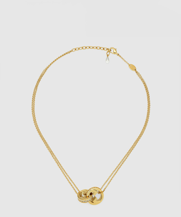 구찌 블론디 시리즈 더블 체인 목걸이 837327