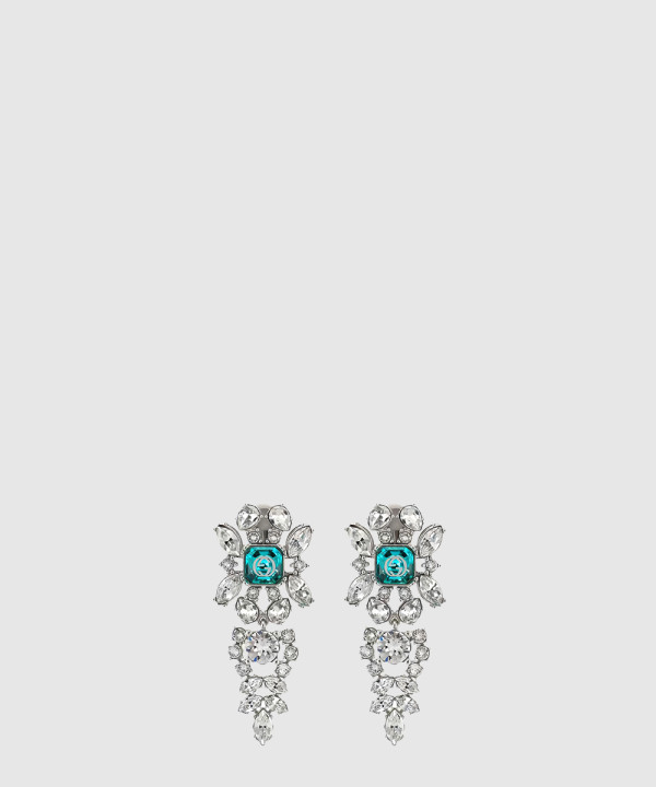 구찌 인터로킹 G 크리스털 귀걸이 676528