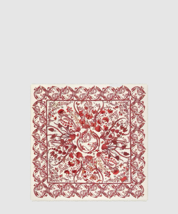 구찌 상룡 프린트 실크 스카프 774323