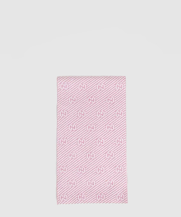 구찌 GG 자카드 패턴 니트 스카프 677795