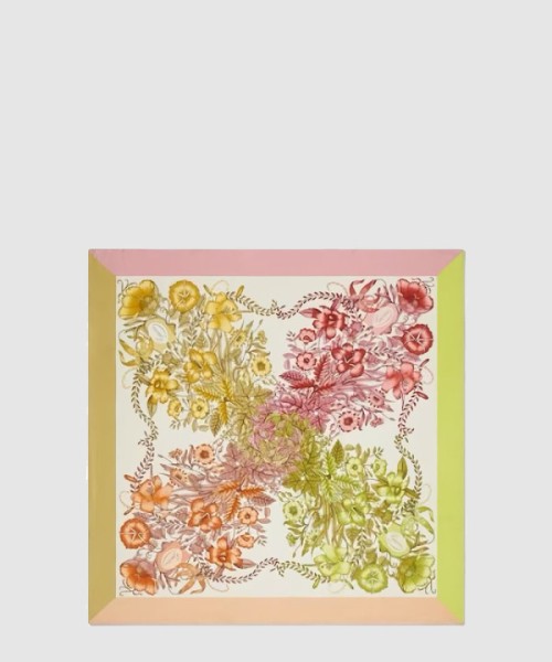 구찌 플로라 프린트 실크 스카프 775773