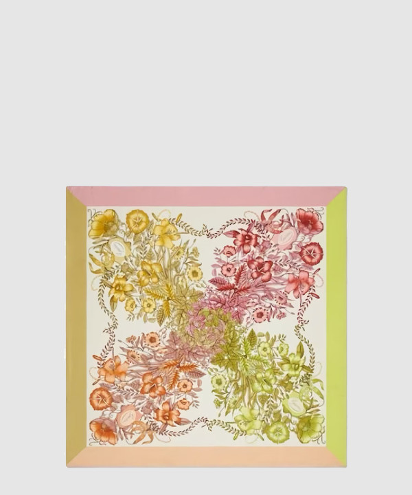 구찌 플로라 프린트 실크 스카프 775773